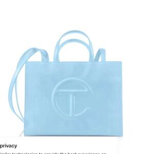 Light Blue Telfar Medium Shopping Bag